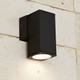 Textured Black Wall Light Vandal Resistant GU10 IP54 IK08 135mm Textured Black Wall Light Vandal Resistant GU10 IP54 IK08 135mm